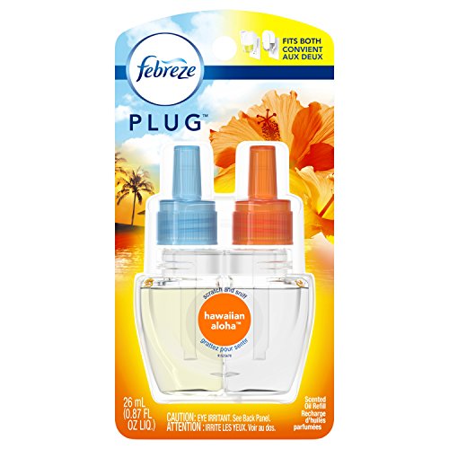 Febreze Plug Odor-Eliminating Air Freshener Scented Oil Refill, Hawaiian Aloha, 1 Count - //coolthings.us