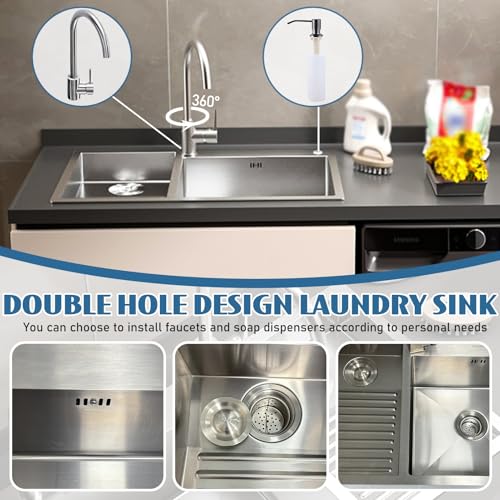 Évier de cuisine pratique pour balcon compact avec robinet et bonde intégrés - 6