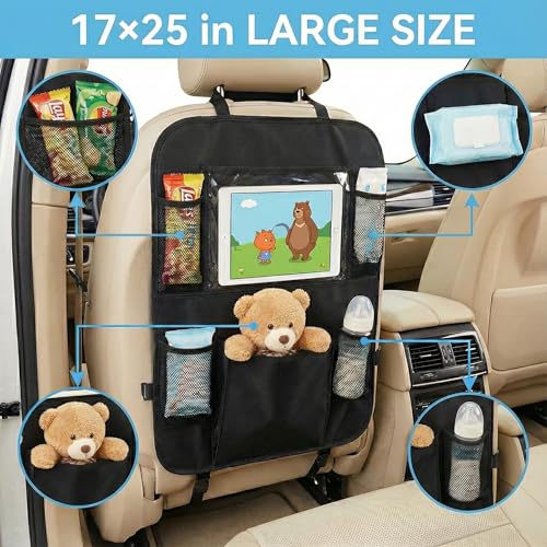 Car Backseat Organizer with 12 Pockets & Tablet Holder - 8.07 with Code 9CC3D3IT