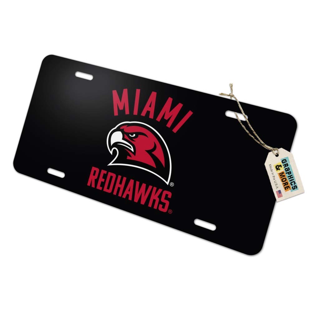 GRAPHICS & MORE Miami University Redhawks Novelty Metal Vanity Tag License Plate