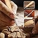 12 Pcs Wood Carving Tools Set with 60Cr-V Steel Blades & Premium Wooden Gift Box - Wood Chisel Sets for Woodworking Beginners and Professionals