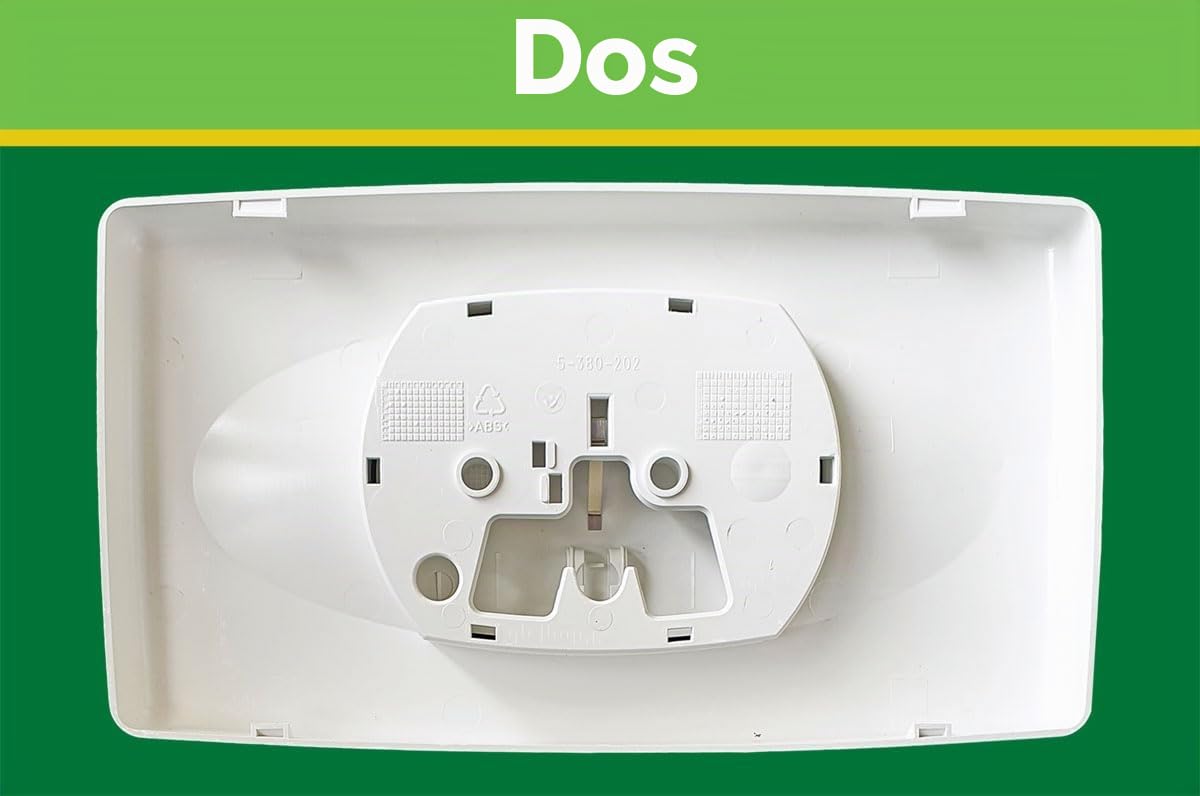 LIV Plaque de commande pour réservoir encastré Isosan avec chasse d'eau 1 débit (démarrage/arrêt), blanc