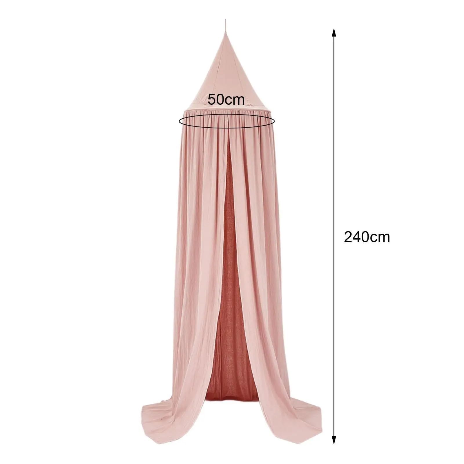 Cupola a baldacchino for letto for bambini for tende rotonde for bambini Tende da gioco for castello for l'arredamento della camera da letto(Gray)