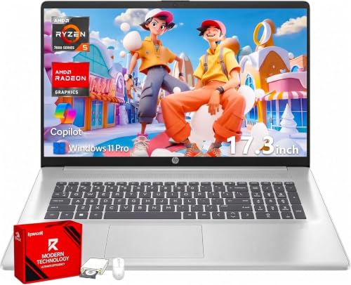 Image of HP 17 Inch FHD Laptop Computer for Business & Students 32GB RAM 1TB SSD
