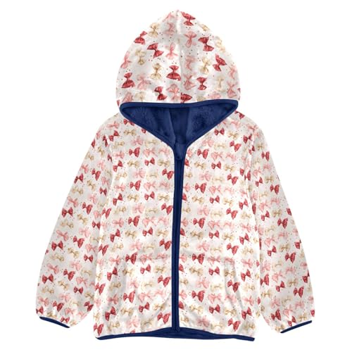 Bows Boys Fleece Coat,Children's Zip-Up Hoodie Jacket,Baby Warm Fashion Outerwear 3-10T,A113270