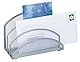 Wedo 65354 Briefständer Office (3 Fächer, Drahtmetall) silber