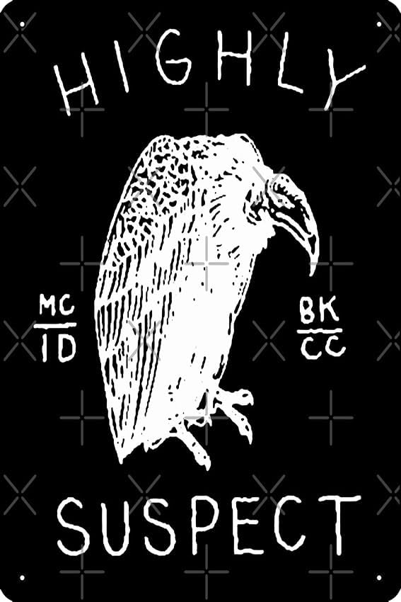 Special Logo Music Rock Redeki Highly Suspect Band Trending Seller Art Print Metal Tin Sign 12 X 8 Inch Funny Man Cave Home Office Bar Decor