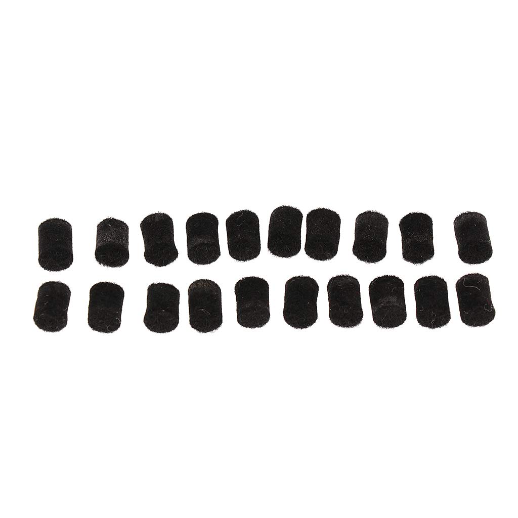 Feutres Pour Saxophone Alto Et Ténor - Lot De 20 Pièces - Diamètre 8mm, Longueur 11mm - Vert - Pour Réparation Et Entretien