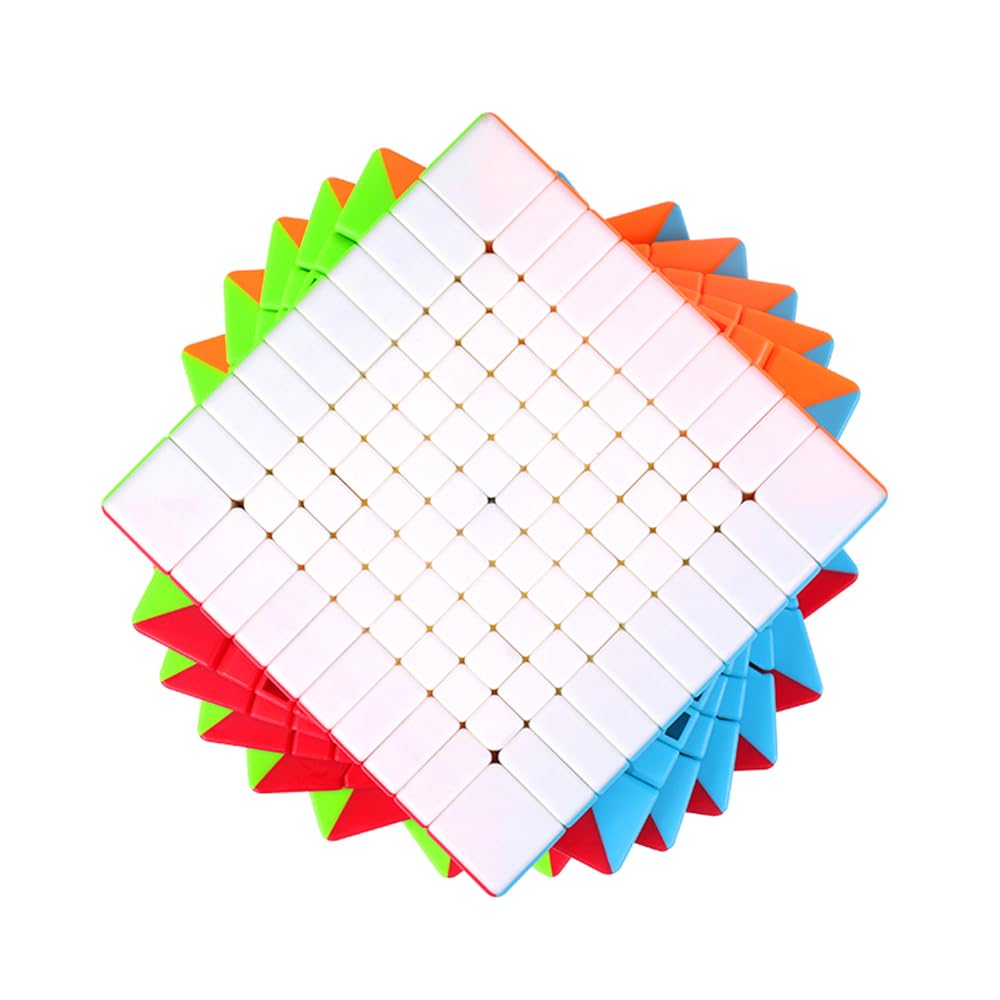 QIYI 10x10 Stickerless Bright Magic Cube 10x10x10 Speed Cube