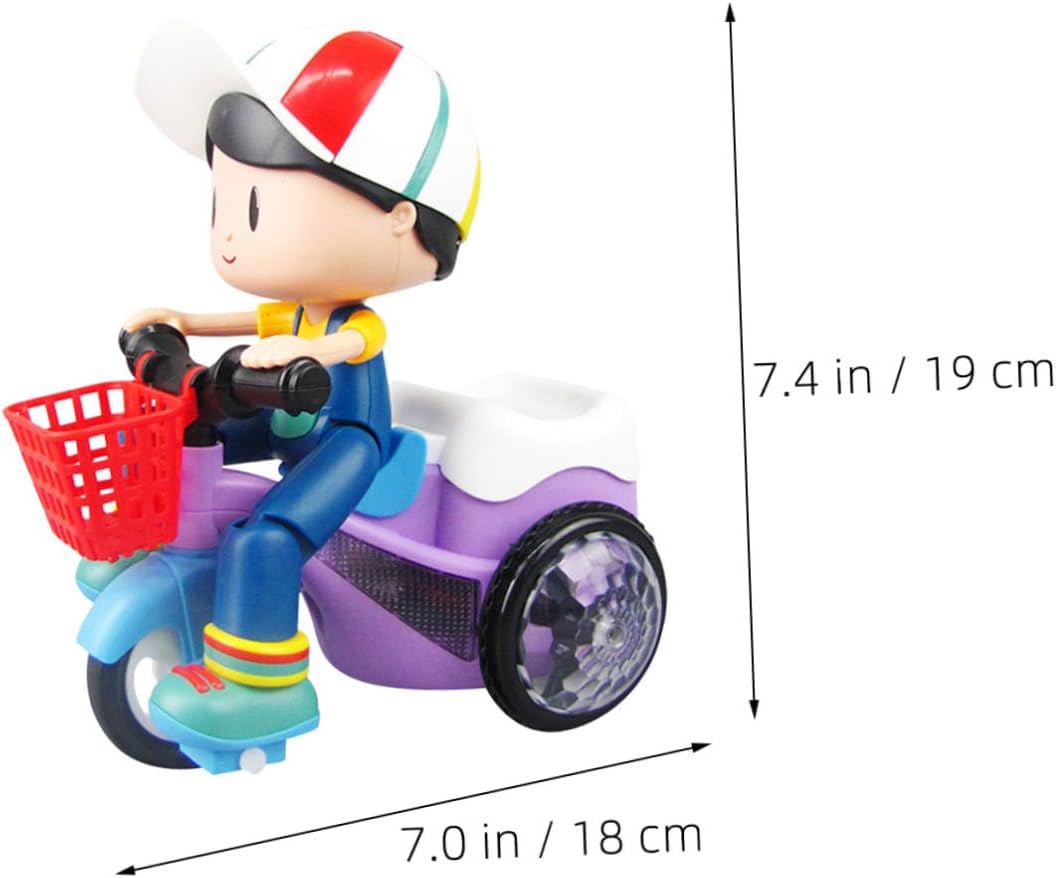Boys and Girls's Tricycle Toy Creative Intelligent Trike Random Colors Adjustable Pedals for Boys Age 3-7 Fun Outdoor Riding Experience