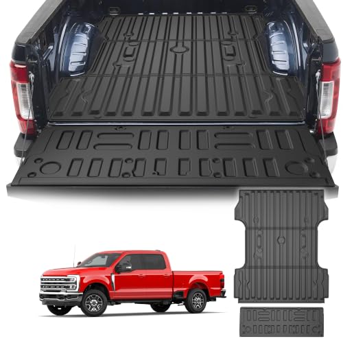 Image of 6.75FT Truck Bed Mat & Tailgate Mats Fit for 2017-2022 Ford F250 F350 F450