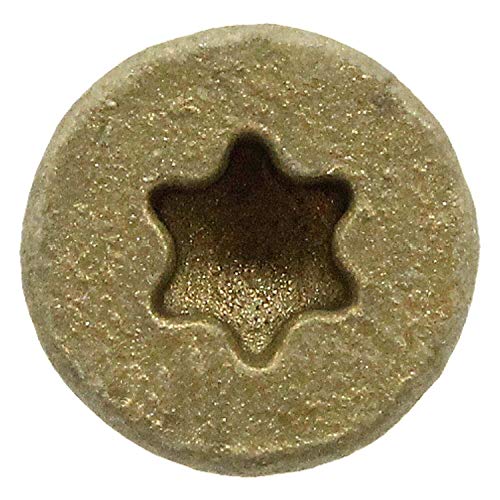 Tornillo de Madera Multipropósito Recubierto Exterior Bronce 8 x 3/4" Torx Cabeza Plana 1 Libra - 381 Tornillos miniatura 4