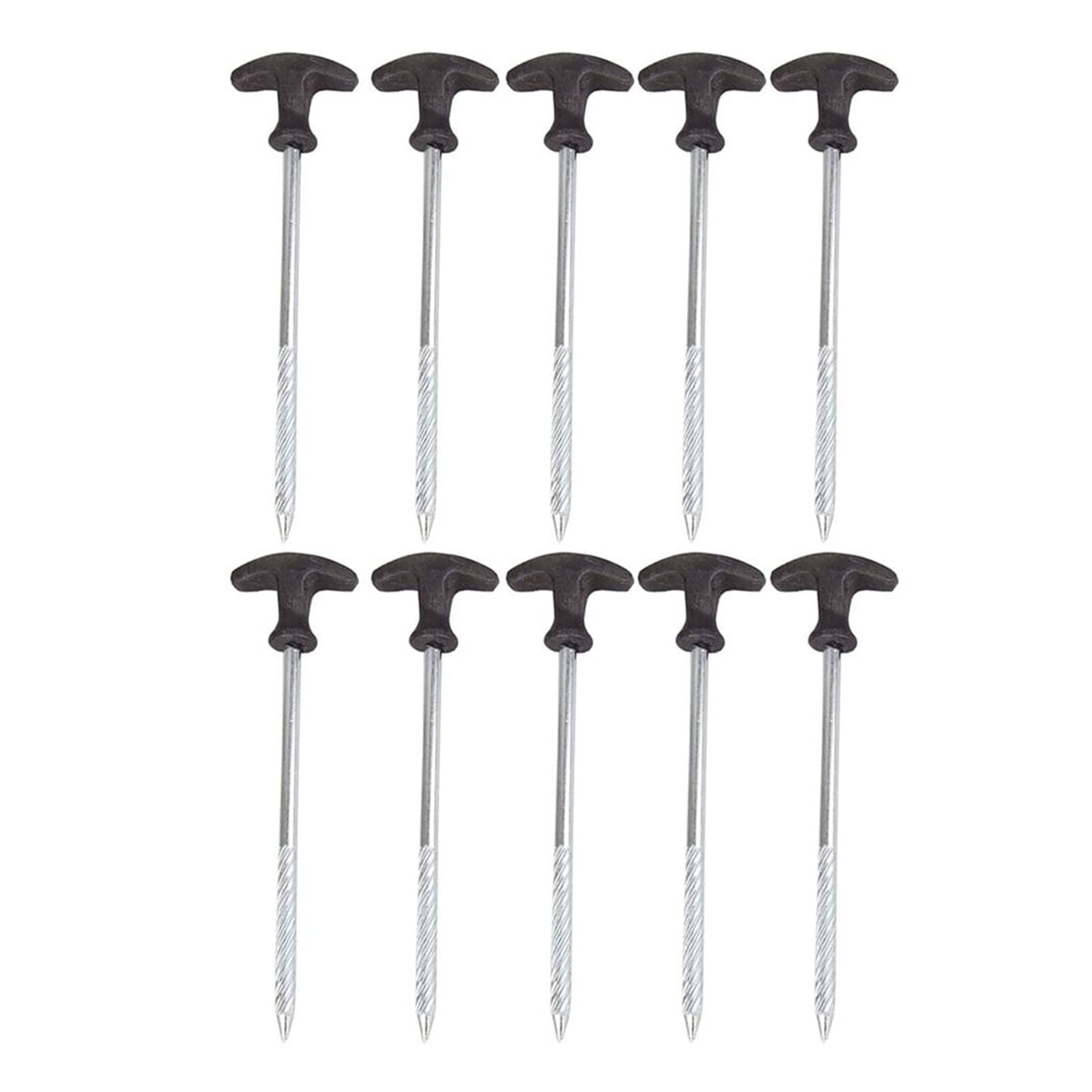Duty Tent Stakes Metal Camping Tarp Pegs Tent Spikes for Tarp Outdoor Trip Canopys Large Hard Ground Small