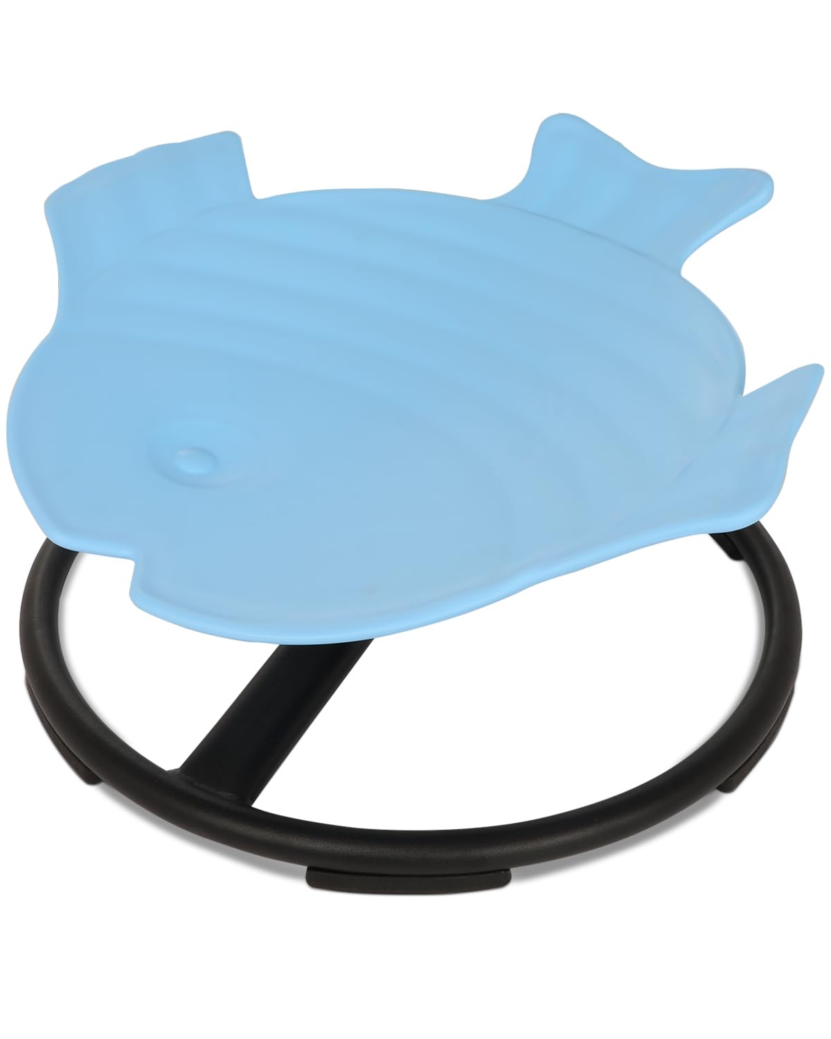 Spin Seat for Sensory Kids,Fish Non-Slip Sensory Toys Chair for Kids,Light Blue Spinning Chair Wobble Chair Kids for Training Coordination,Metal Base Spinning Chair Balance Toys for Autistic Kids