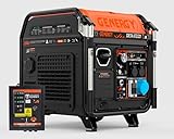 GENERGY Creata ATS-Silent 7500 Watt Stromerzeuger Inverter Benzin, ATS für die automatisierte...