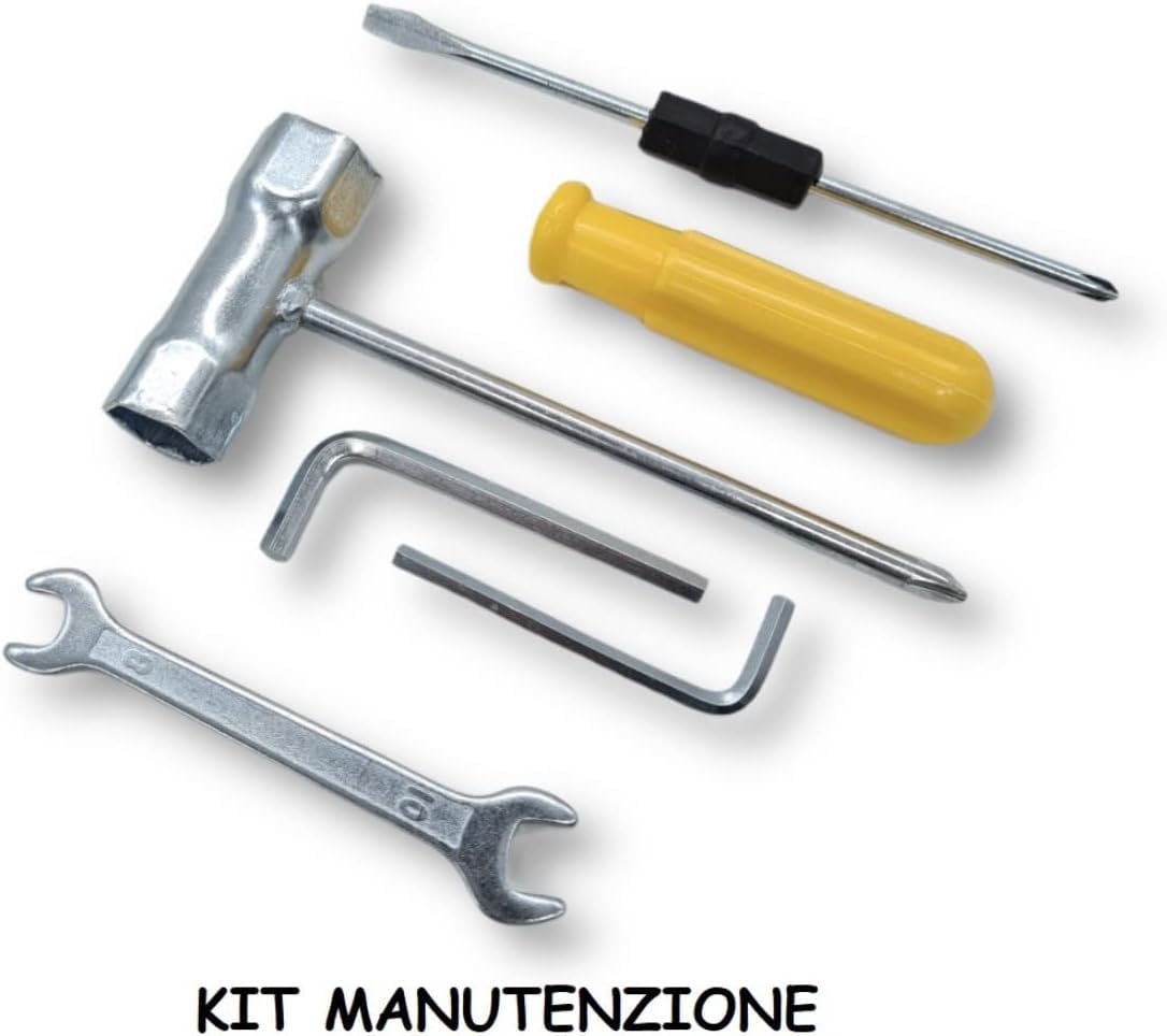 Decespugliatore a Scoppio Motore 2 Tempi 52cc, Kit con Accessori, Motore 2 Tempi, Guanti da Lavoro Inclusi Multifunzione