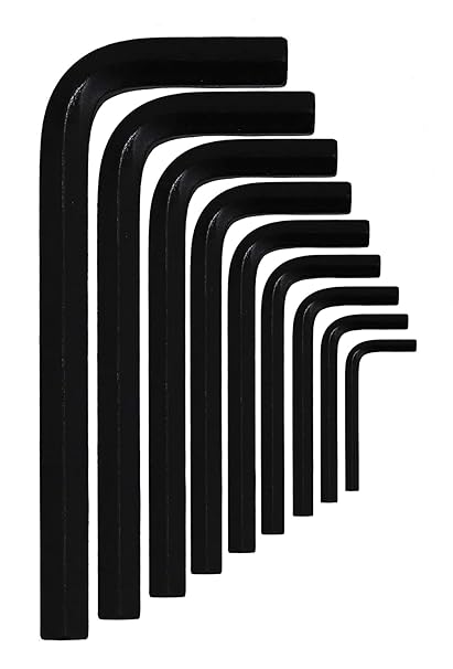 SKY BLUE Enterprises Hex Allen Key Kit Bolt Spanner Goti Wrench L Shape Spanner Repair Tool Set For Bike Bicycle Cycle Guitar Allen Key Set (Pack Of 9)