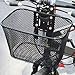 Zxpjkyu Kids Bike Basket Kids Bicycle Tricycle Basket Metal Easy to Install Repair Part Bike Accessory, Black