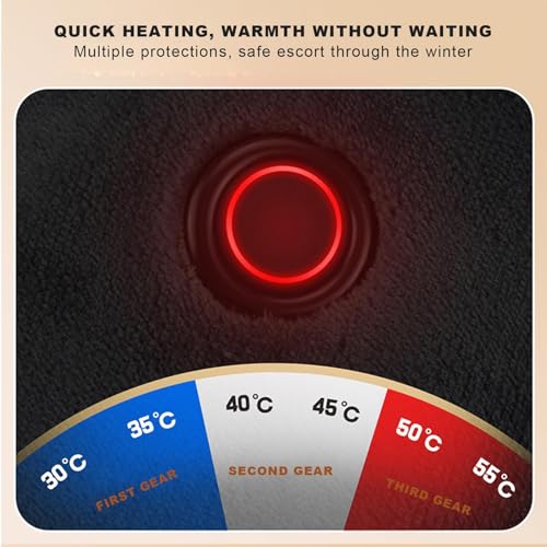 Châle chauffant USB portable et couverture électrique zippée d'hiver - 6