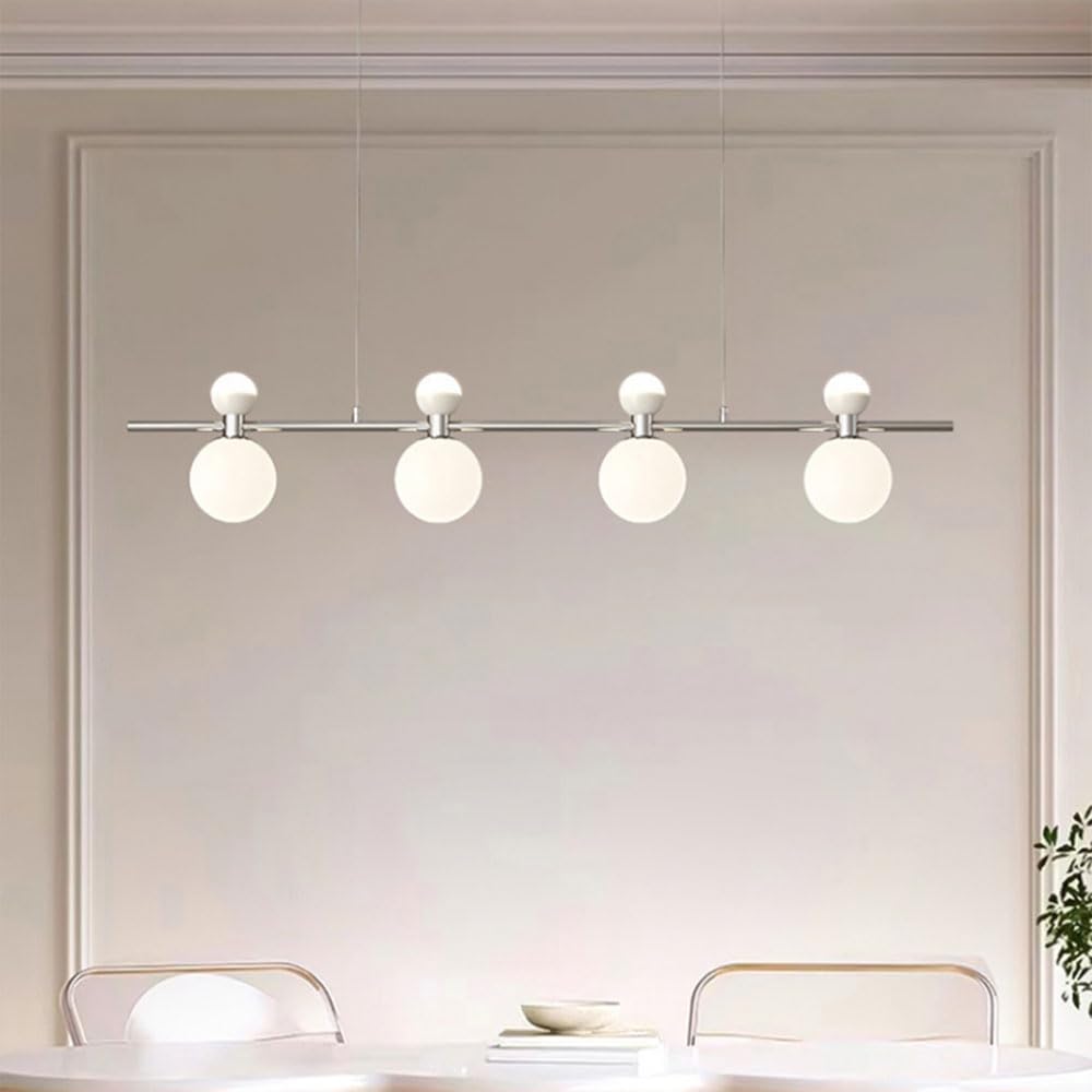 KXEcoLife Ceiling Pendant Light Fixture Pumpkin Chandelier Multi-light Strip Lighting Dimmable Modern for Restaurant Living Room Bedroome