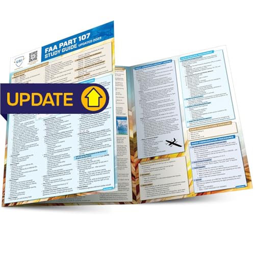 FAA Part 107 Drone Study Guide: a QuickStudy Laminated Reference Guide