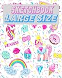  Sketchbook Large Size: Blank Drawing Sketchbook Journal: Volume 18