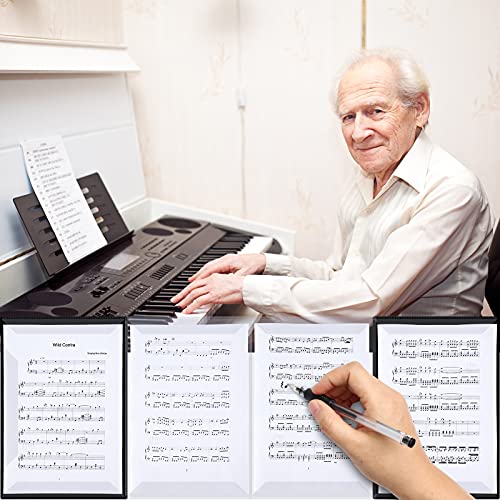Sheet Music Folder Music Storage Holder Folder 10 Pages Expand Music Folder A4 Size 18 Pockets Black Music Folder Music File Folder Organizer For Music Writing Drawing And Modifying Storing Files #TOP4