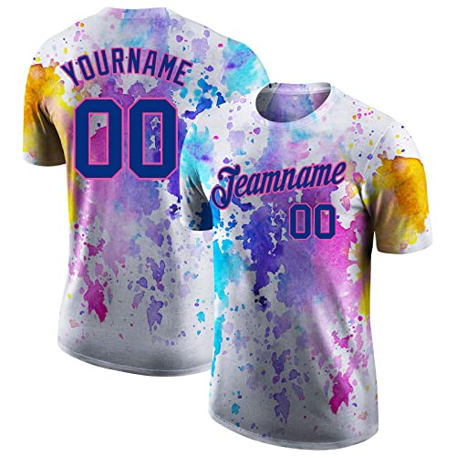 Custom Novelty Wave T-Shirts Baseball Jersey Sports Fan Jerseys Personalized Printed Name and Number S-5XL,8 Years