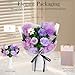 Preserved Flowers Bouquet - Forever Flowers for Delivery, Real Eternal Roses Bouquet, Anniversary Birthday Valentine Gifts for Women Mom Grandma Her Wife Girlfriend, Light Purple