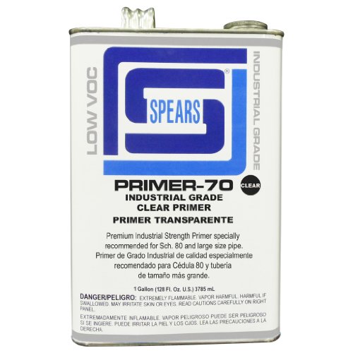 Spears PRIM70C-040 Low VOC Industrial Strength Primer for PVC, 1 Gallon, Clear