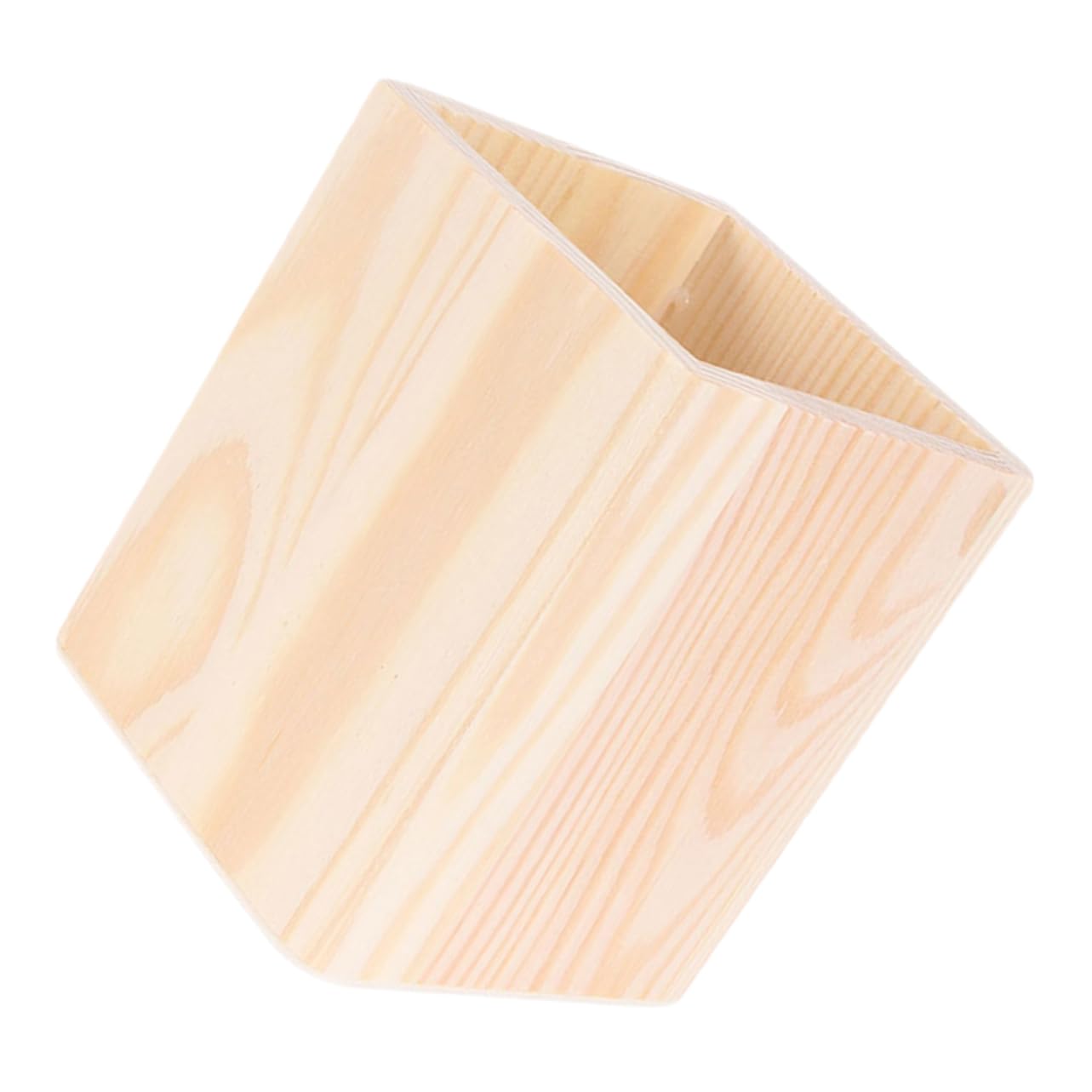 MAGICLULU Lot de 5 Pots à Pinceaux de Maquillage de Capacité Porte-stylos Pot à Crayons Organiseur en Bois pour Bureau