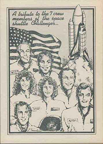 Space Shuttle Challenger Tribute Space & Rockets Original Vintage 