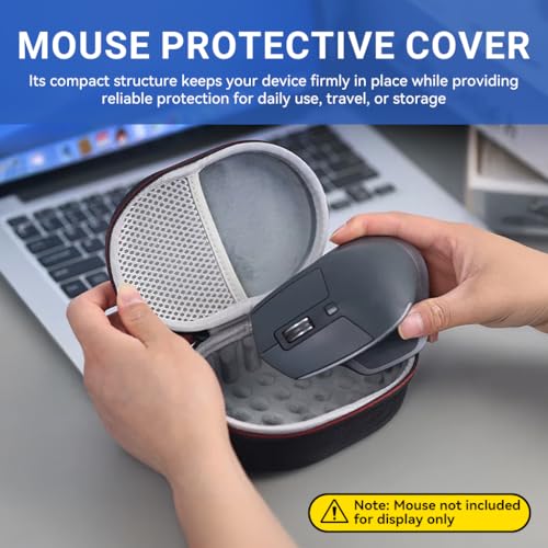 Image of ZORBESGame Mouse Bag for LogitechMX Master4 3S /3 2S Logitech G102 /G304 /GM320 /G502 Hero /Razer DeathAdder V2 X JBL Clip5 4, EVA Waterproof Travel Case Mesh Pocket, Organizer Case Bag with Handstrap