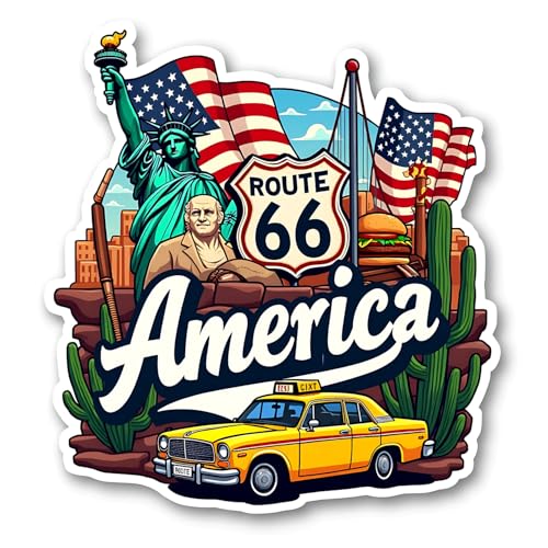 Image of Naxon America Country Theme Wooden Fridge Magnet (3x3 Inch) - Stylish Souvenir Gift | USA Travel Decor for Kitchen, Home & Office | Pack of 1 | Perfect Souvenir Gift | Fridge Magnet