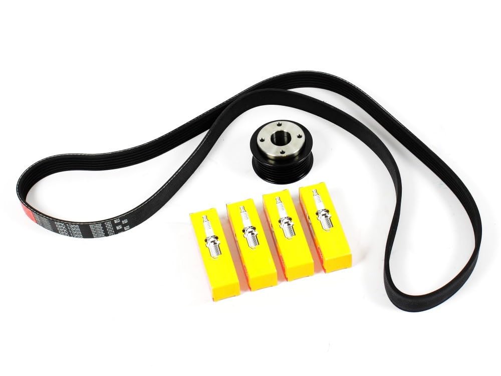 Poulie de compresseur de tuning 15% Roue de tuning pour R52 R53 X-Parts High Performance avec bougies et courroies trapézoïdales correspondantes 20-25CV et environ 30NM 1099266