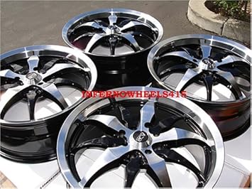 Amazon Com 18 Adr Venomous Black With Polish Lip Wheels A Set Of 4 Wheels Automotive Amazon Com 18 Adr Venomous Black With Polish Lip Wheels A Set Of 4 Wheels Automotive