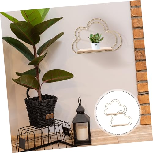 Étagères flottantes nuage pour optimiser le rangement des petits espaces muraux