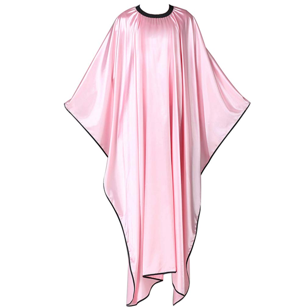 Solustre Pink Hair Salon Cape, Waterproof Barber Hairdressing Cape Salon Styling Cape For Hair Styling, Cuts And Colours (Pink)
