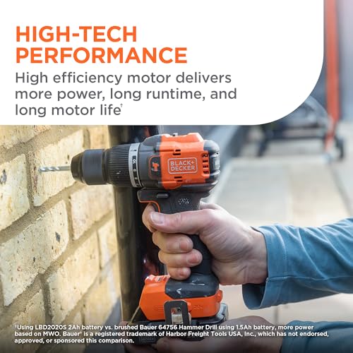 BLACK+DECKER 20V MAX Brushless Hammer Drill