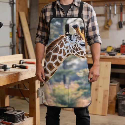 Delantal Giraffe High Neck para hombres y mujeres miniatura 5