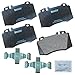 Bendix Premium Copper Free CFM847AK2 Semi-Metallic Brake Pad (with Installation Hardware Front)