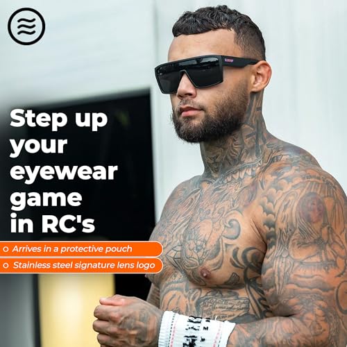 NEVEN Slater Men’s Polarized Sunglasses - Curved Shield Frame UV Protection Glasses - Edgy, Futuristic Beach Sunglasses.4