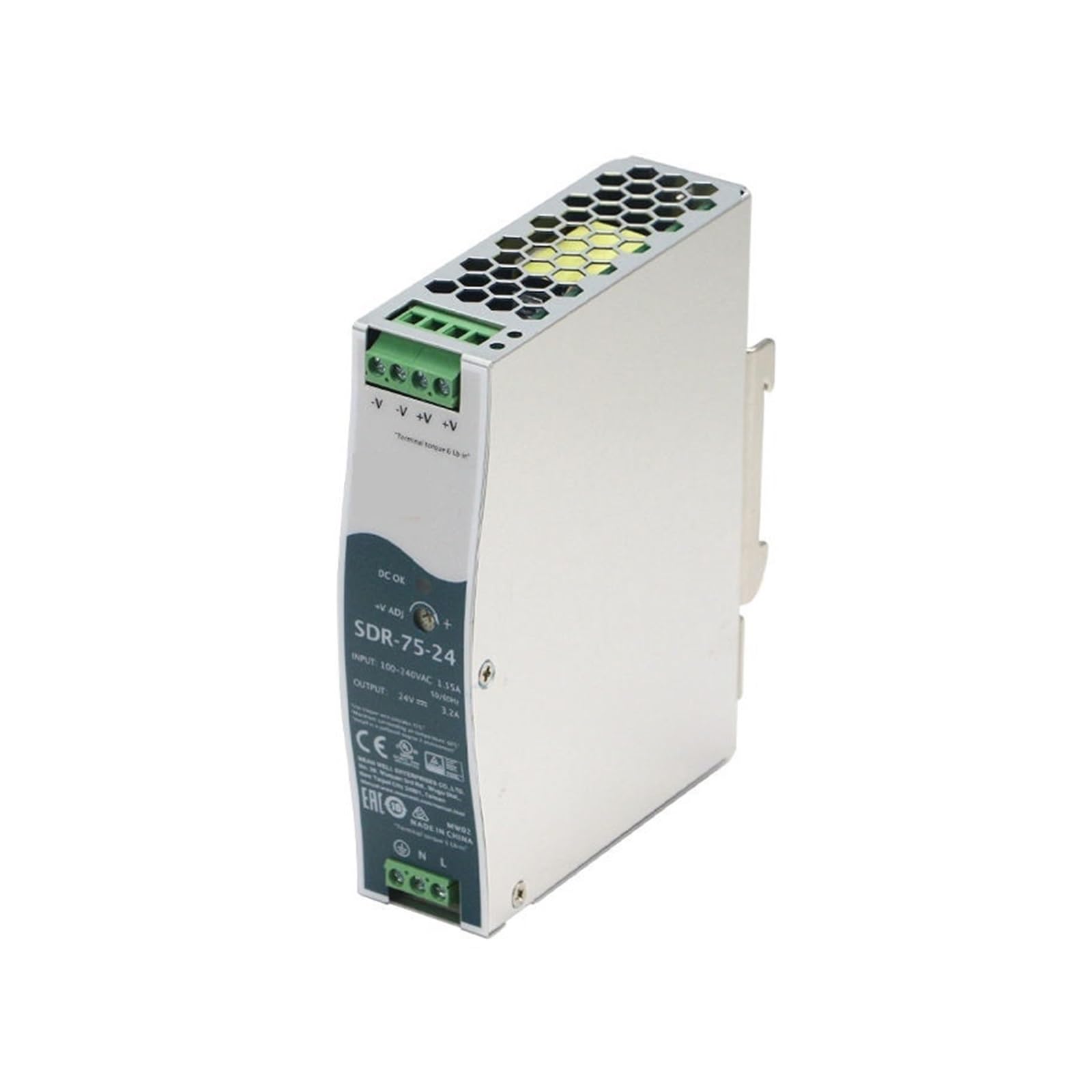 LEOTNNDQ SDR-75 75W 12/24/48V SDR-75-12 SDR-75-24 SDR-75 Power Supply(SDR-75-24 24V)