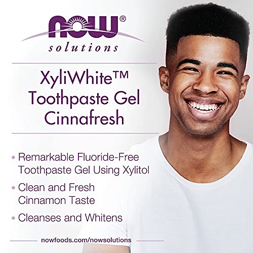 Now Solutions, Xyliwhite™ Toothpaste Gel, Cinnafresh, Cleanses And Whitens, Clean And Fresh Cinnamon Taste, 6.4-Ounce #TOP3
