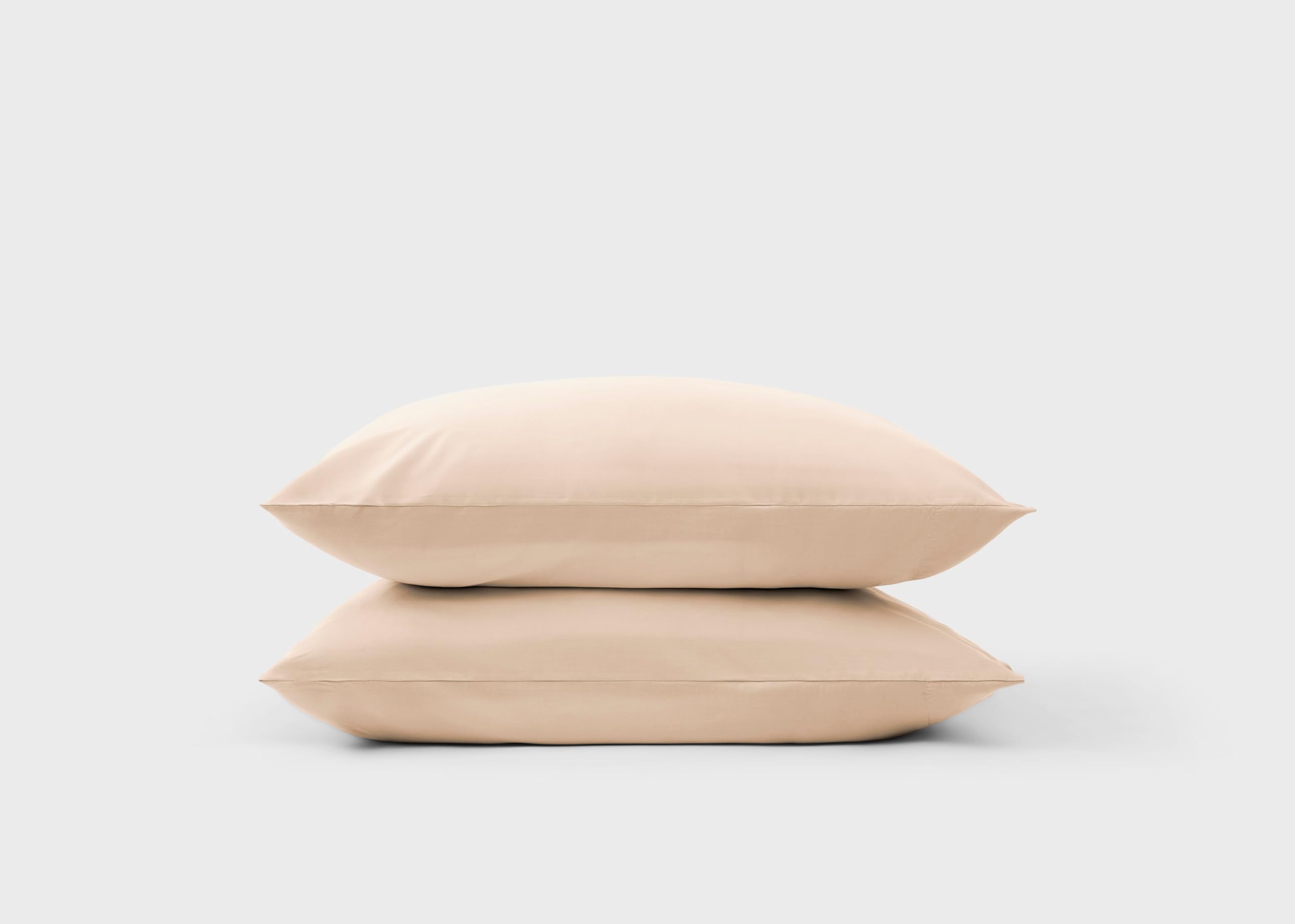 Simba Brushed Tencel Pillowcase Pair, Light Cappuccino, 50x75cm, Velvety Soft