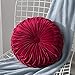 ARTIFUN Velvet Plissé Rond Citrouille Coussin Coussin Sol Etage pour Canapé Chaise Lit Voiture Voiture Décoratif
