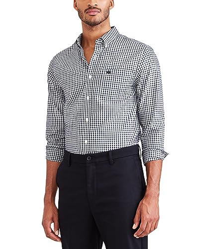 Dockers Men's Classic Fit Long Sleeve Signature Iron Free Shirt with Stain Defender
