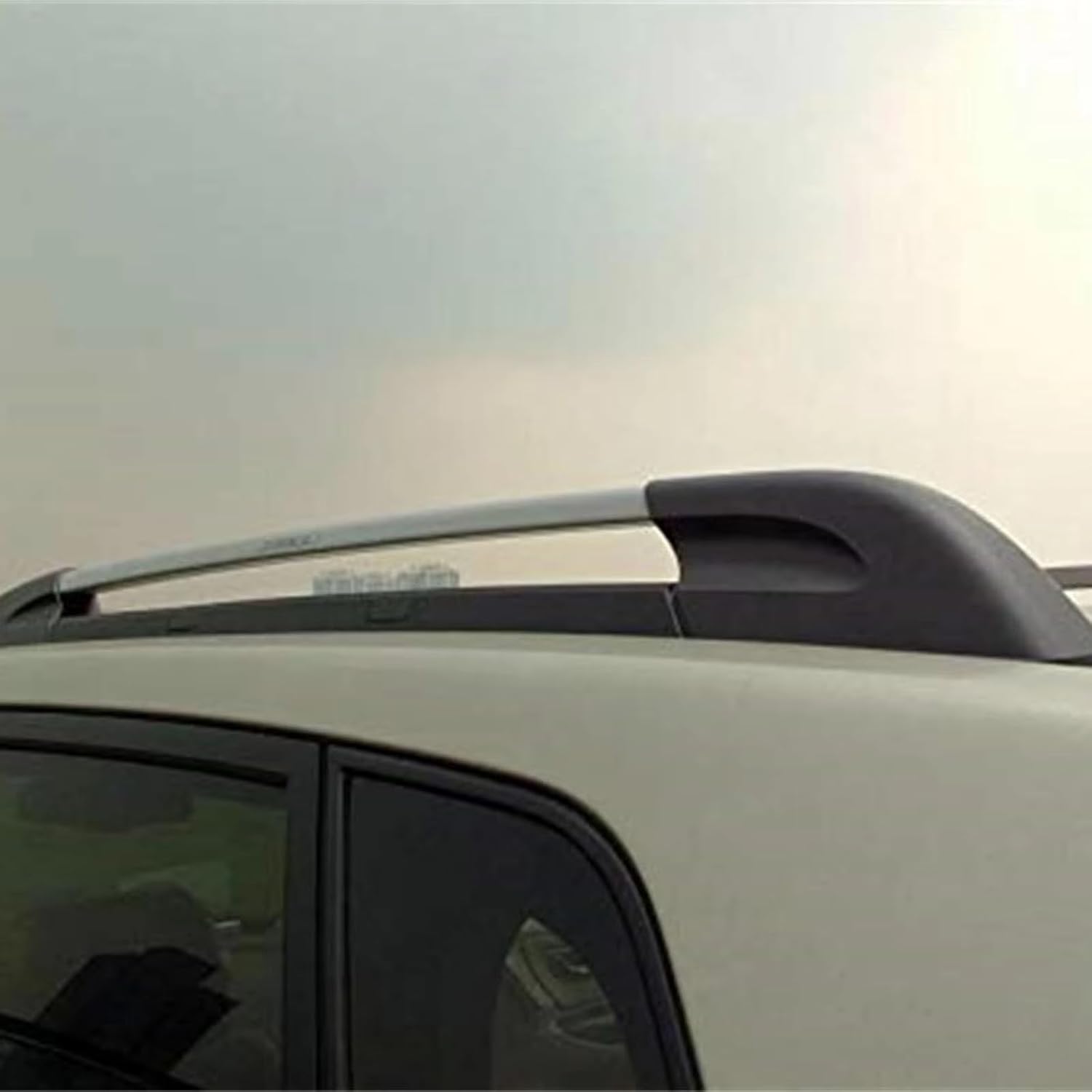 Roof Rack End Cap Compatible with Hyundai for Tucson 2004-2014 Vehicle Roof Luggage Rail Rack End Cover Protective Cap Spare Automotive Accessory