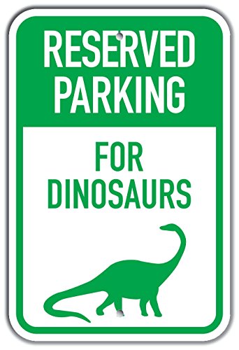 Panneau de parking dinosaure brontosaure pour décorer une chambre d'enfant