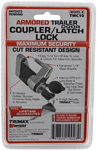 Trimax Tmc10 Coupler / Door Latch Lock (Fits Couplers To 3/4" Span) , Zinc #TOP1